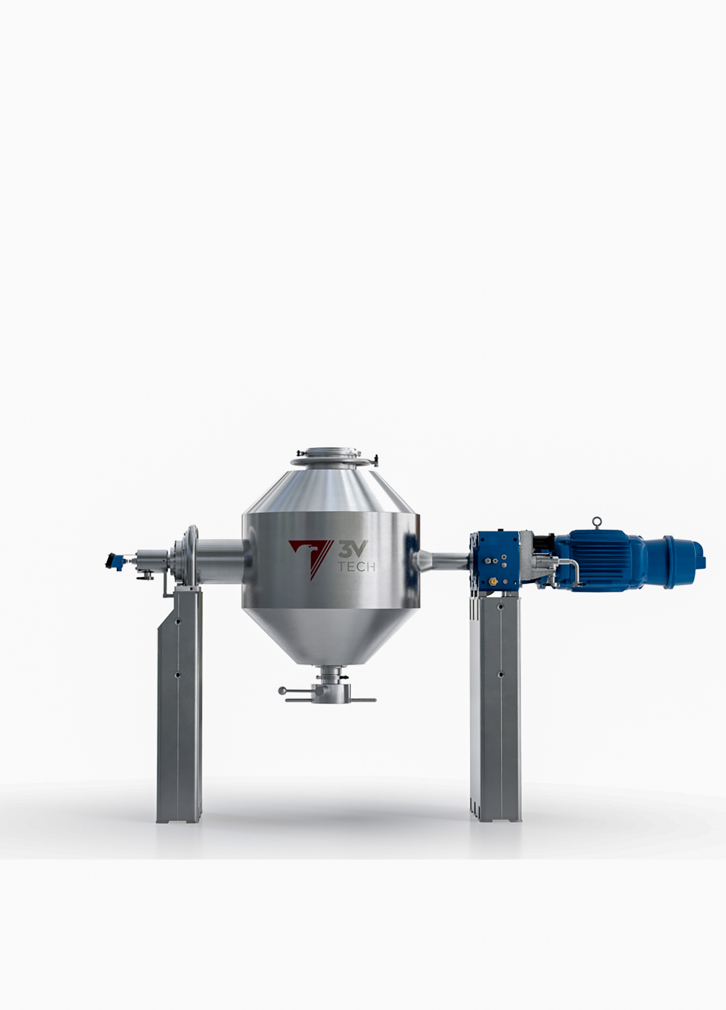 Biconical dryer blenders