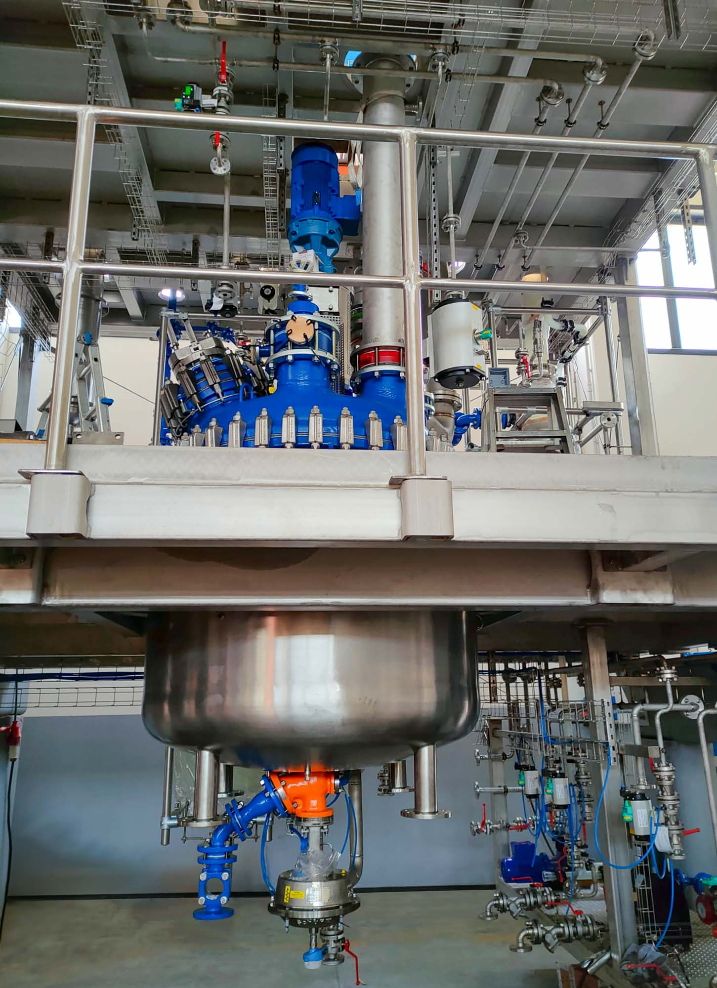 2 stages synthesis skid reactors
