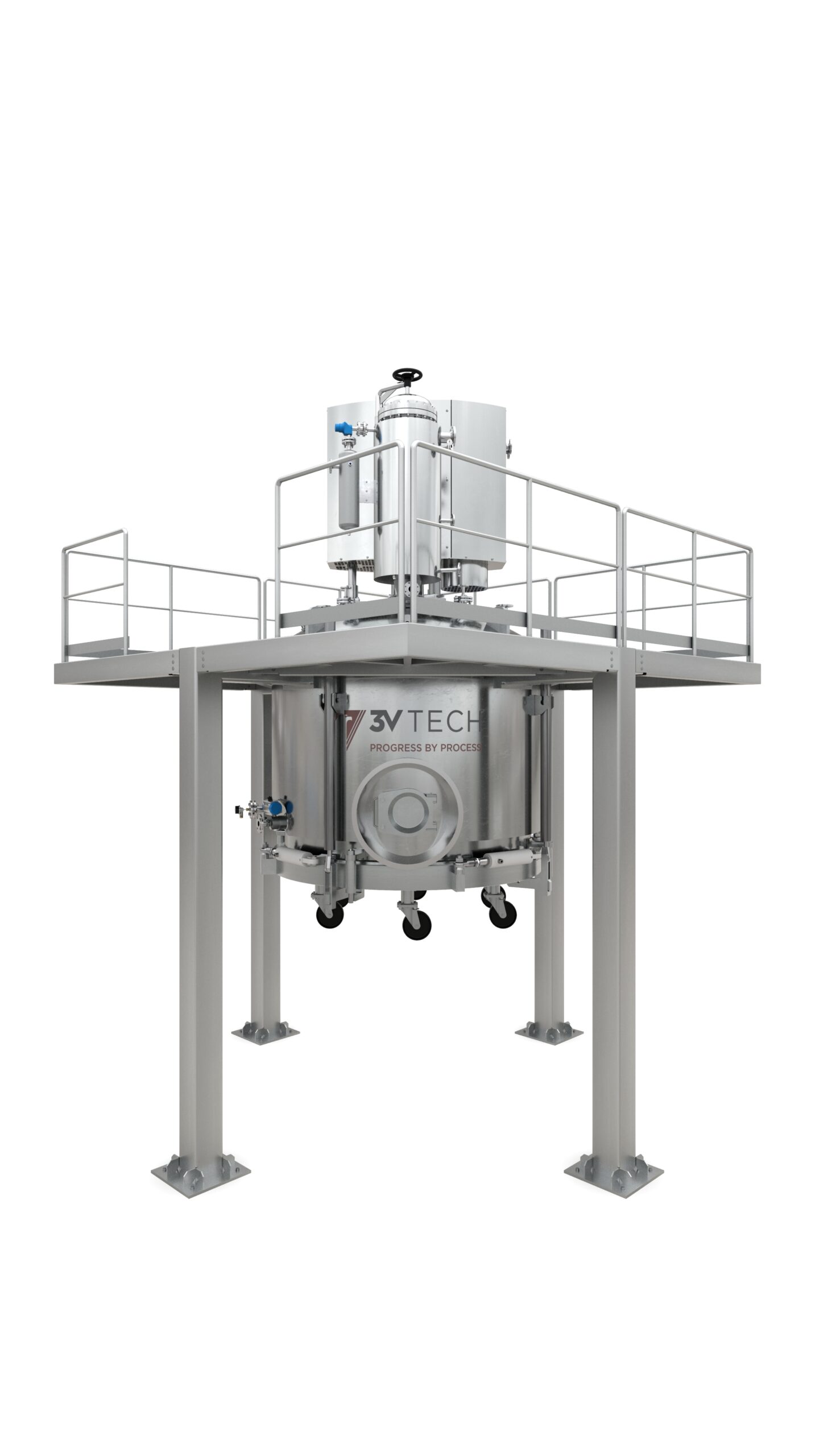 Filter dryer skid on platform - 3D Experience